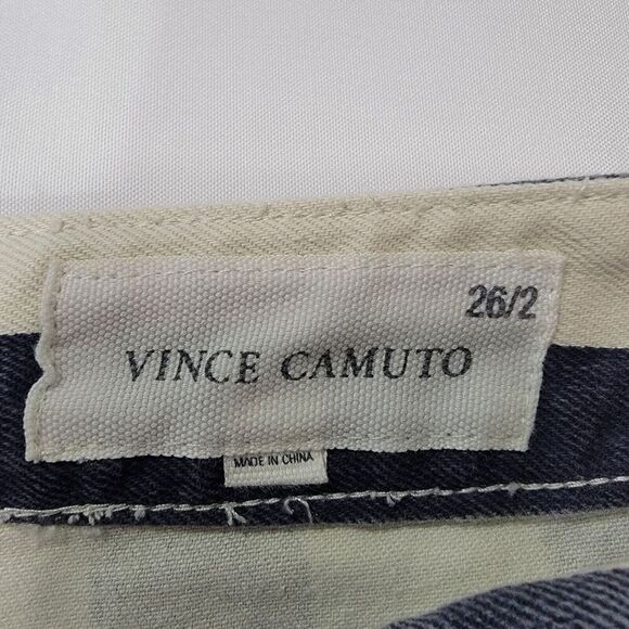 Vince Camuto Jeans Womens 2 Striped Navy White Five Pocket Skinny Retro Preppy - Picture 3 of 16